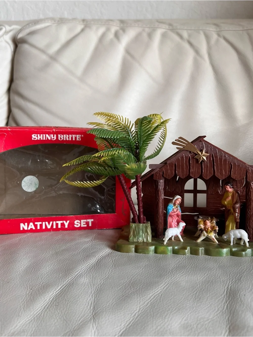 Shiny Brite Nativity Set Vintage